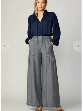 Current Air Gray Wide-Leg Pants
